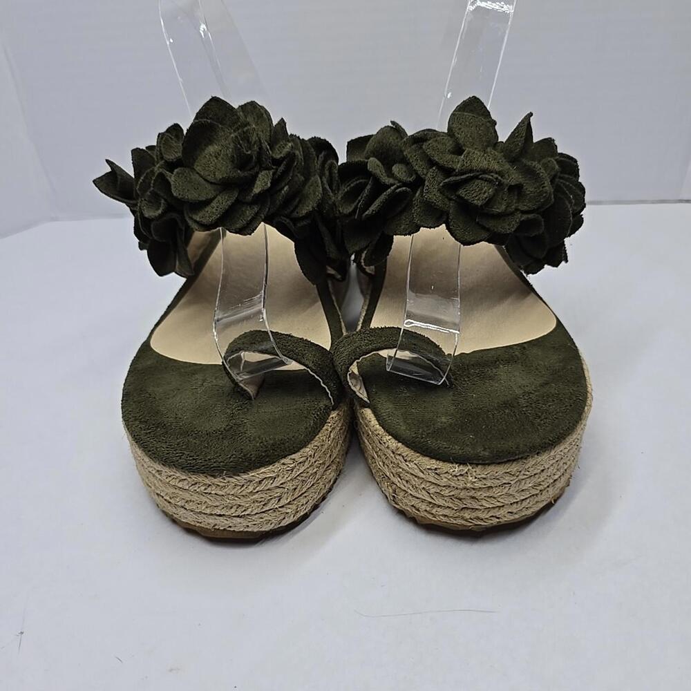 Women's Summer Sandals Platform Open Toe Flip Flops Green Size US9/EU41 - Picture 4 of 14